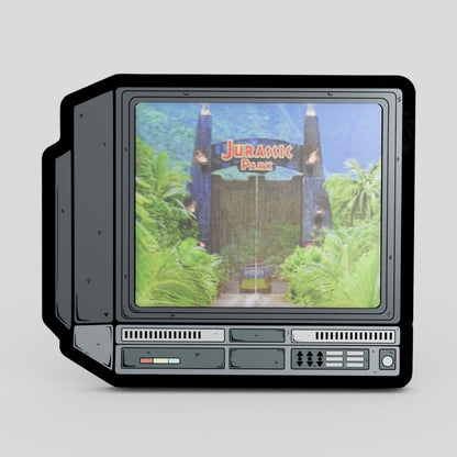 CRTV Lenticular Jurassic Park Pin