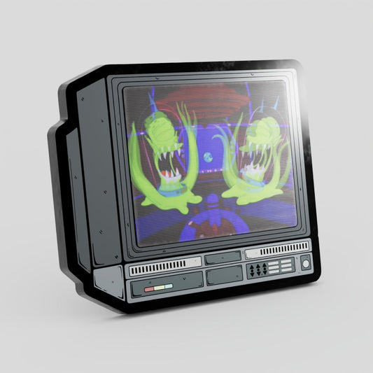 CRTV Lenticular Kang and Kodos Pin