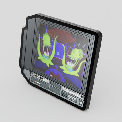 CRTV Lenticular Kang and Kodos Pin