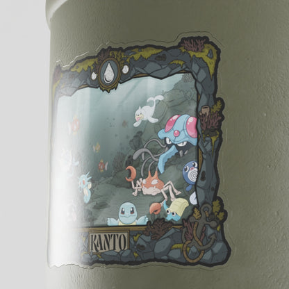 Kanto Aquarium Vinyl Sticker