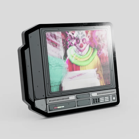 CRTV Lenticular Killer Klowns Pin