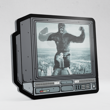 CRTV Lenticular King Kong Pin