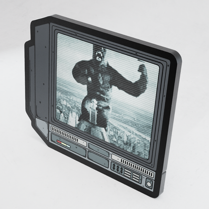 CRTV Lenticular King Kong Pin
