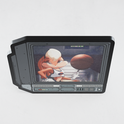 CRTV Lenticular Lola Bunny Pin