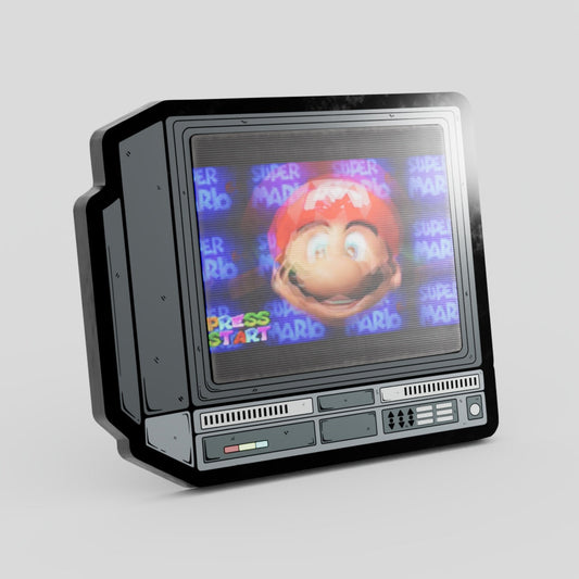 Mario 64 Lenticular CRTV Hard Enamel Pin