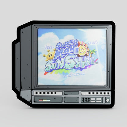 CRTV Lenticular Mario Sunshine Pin