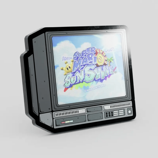 CRTV Lenticular Mario Sunshine Pin