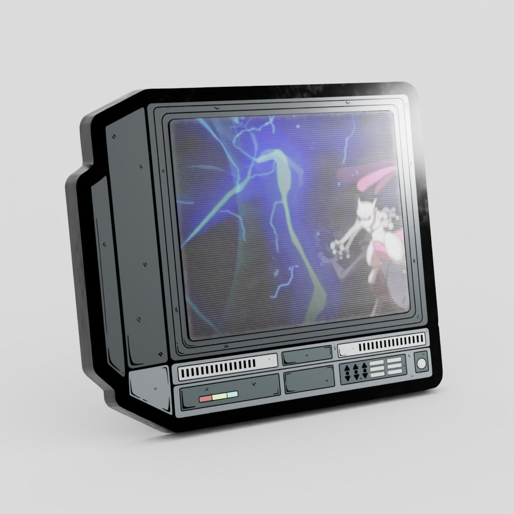 CRTV Lenticular Mewtwo Shadowball Pin