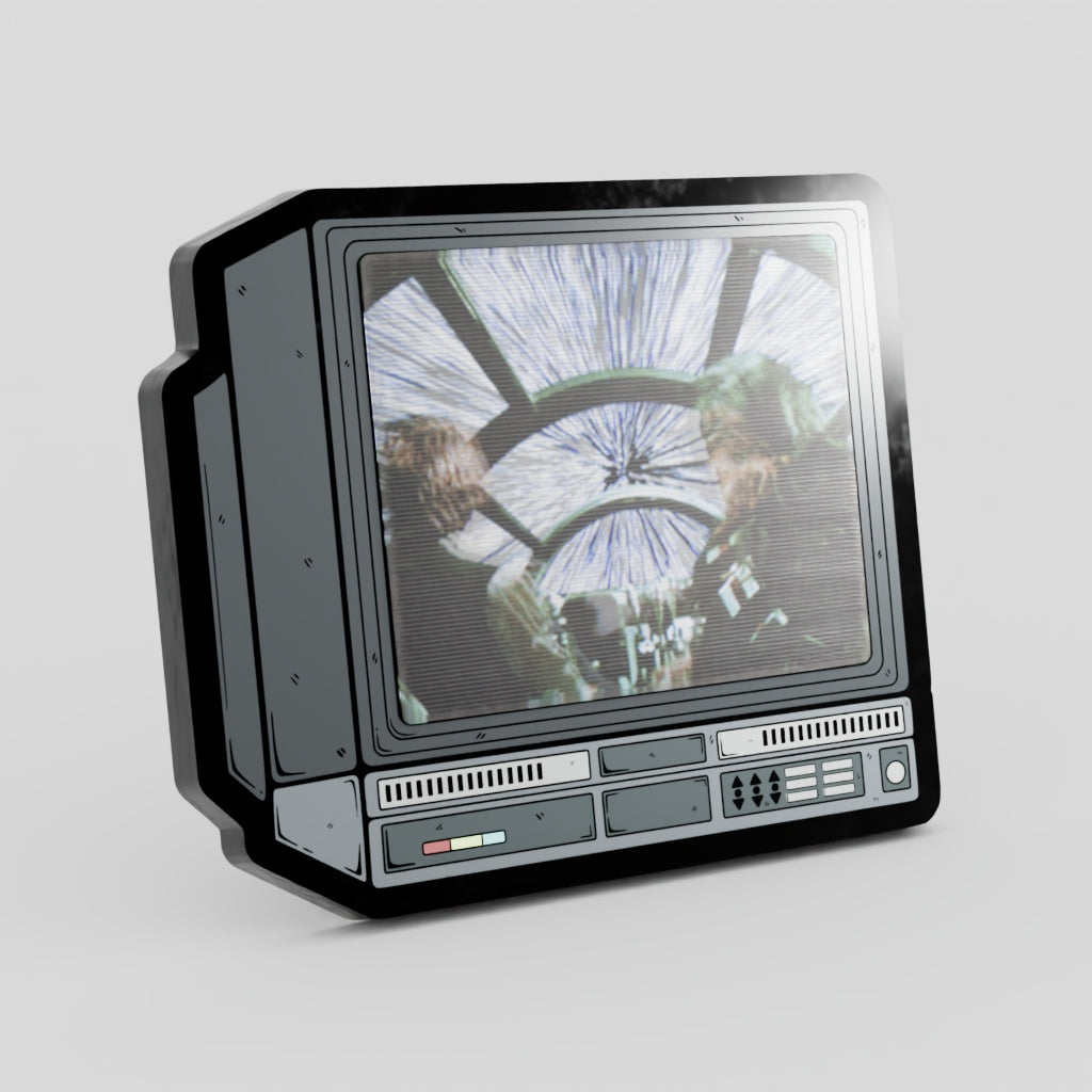 CRTV Lenticular Millennium Falcon Pin