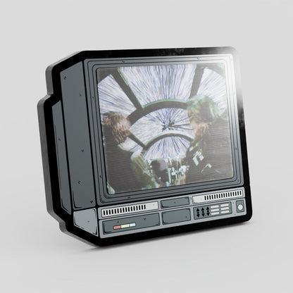 CRTV Lenticular Millennium Falcon Pin