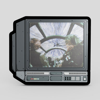 CRTV Lenticular Millennium Falcon Pin