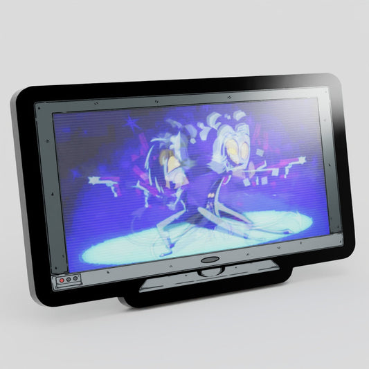 Monitor Lenticular {Helluva Boss} Millie and Moxxie Enamel Pin