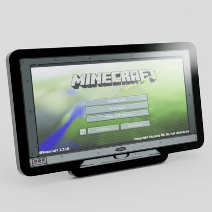 Monitor Lenticular Minecraft Enamel Pin