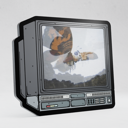 CRTV Lenticular Mothra Pin