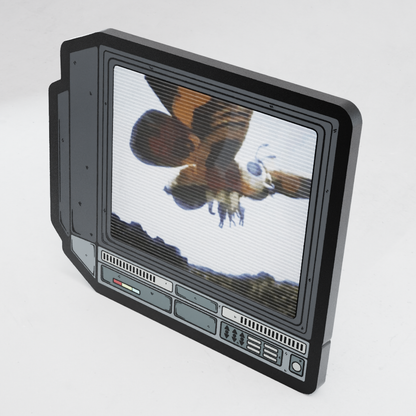 CRTV Lenticular Mothra Pin