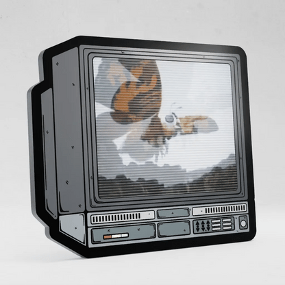 CRTV Lenticular Mothra Pin