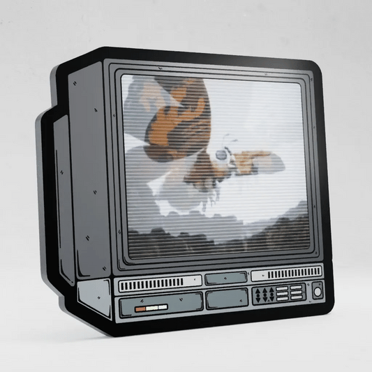 CRTV Lenticular Mothra Pin