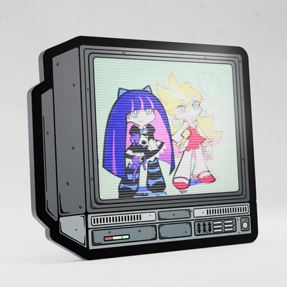 CRTV Lenticular Panty And Stocking Wave Pin