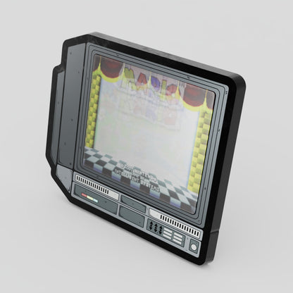CRTV Lenticular Paper Mario Pin