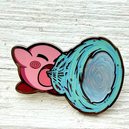2.5" Lenticular Kirby Suction Hard Enamel Pin