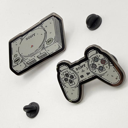Playstation & Controller Hard Enamel Pin