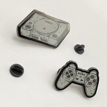 Playstation & Controller Hard Enamel Pin