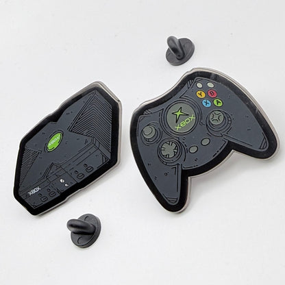 Xbox & Controller Hard Enamel Pin