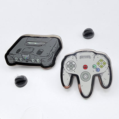 N64 & Controller Hard Enamel Pin