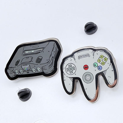 N64 & Controller Hard Enamel Pin