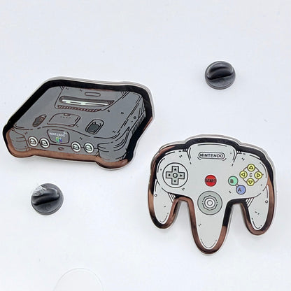 N64 & Controller Hard Enamel Pin