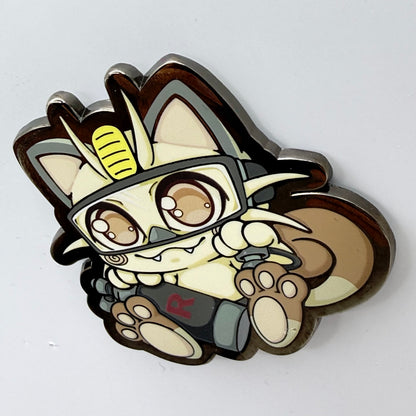 2" Diver Meowth Hard Enamel Pin