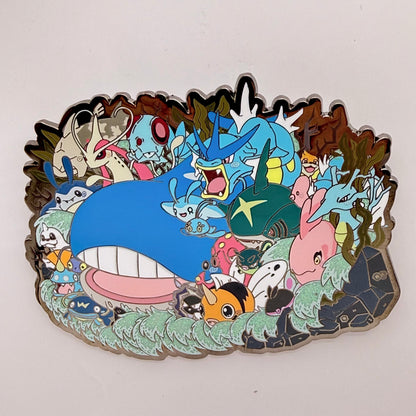 4" Mega Wailord Hard Enamel Pin