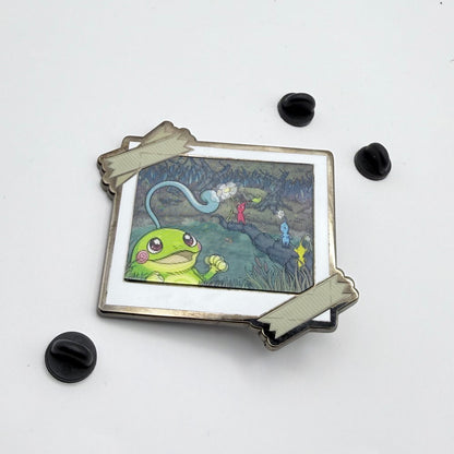 Lenticular Polaroid Politoed X Pikmin 2.5" Enamel PIn