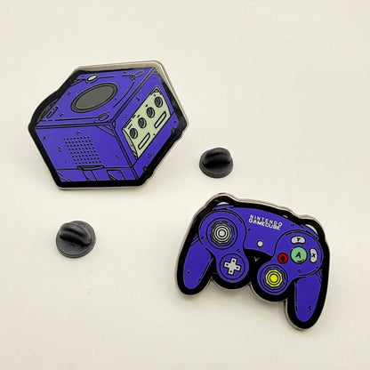 GameCube & Controller Hard Enamel Pin