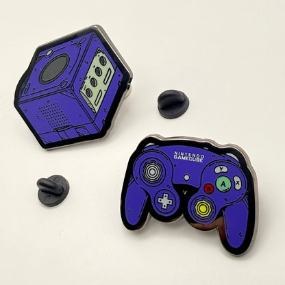 GameCube & Controller Hard Enamel Pin