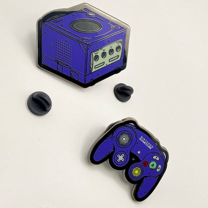 GameCube & Controller Hard Enamel Pin