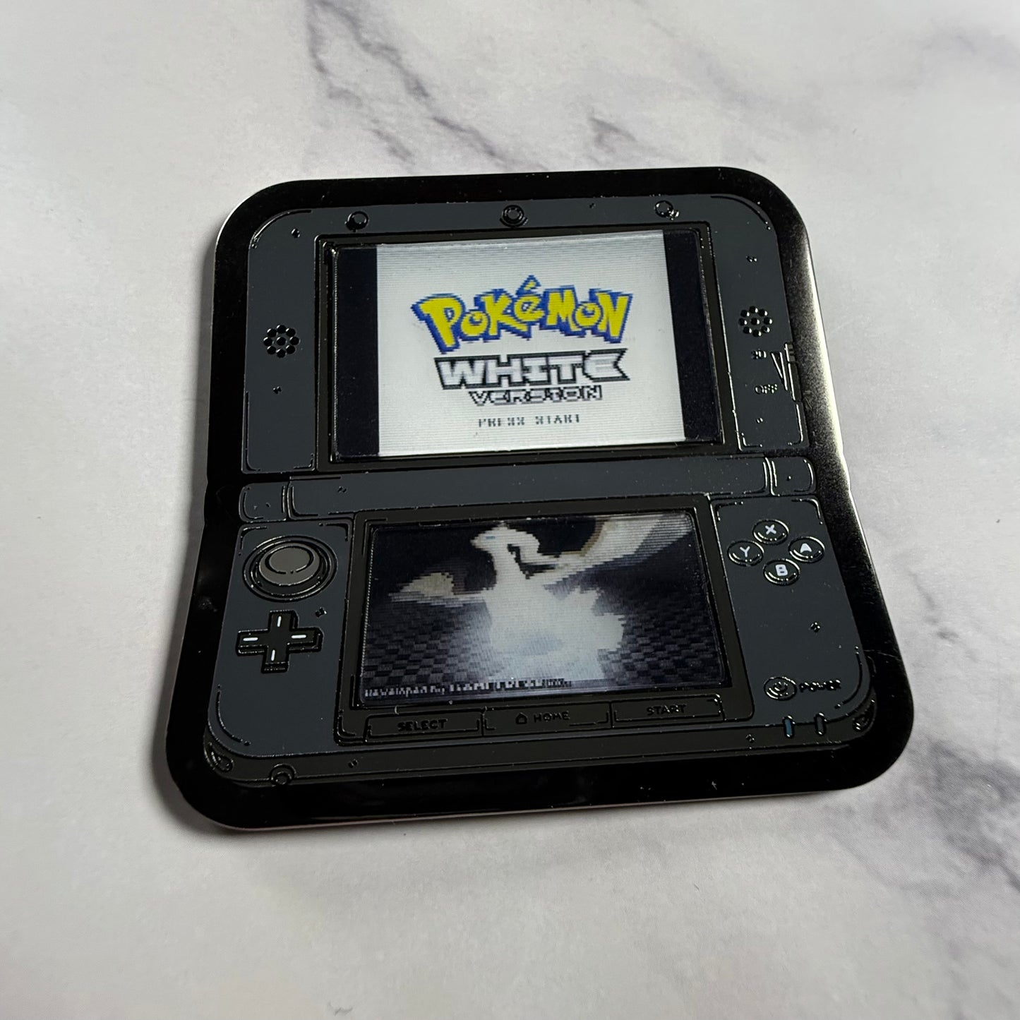 3DS Lenticular Pokemon White Enamel Pin