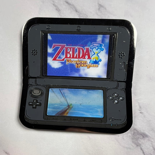 3DS Lenticular Zelda Phantom Hour Glass Enamel Pin