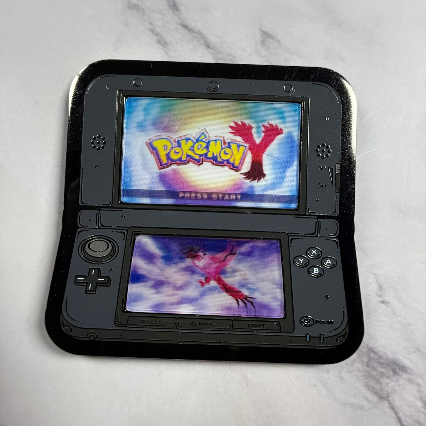 3DS Lenticular Pokemon Y Enamel Pin