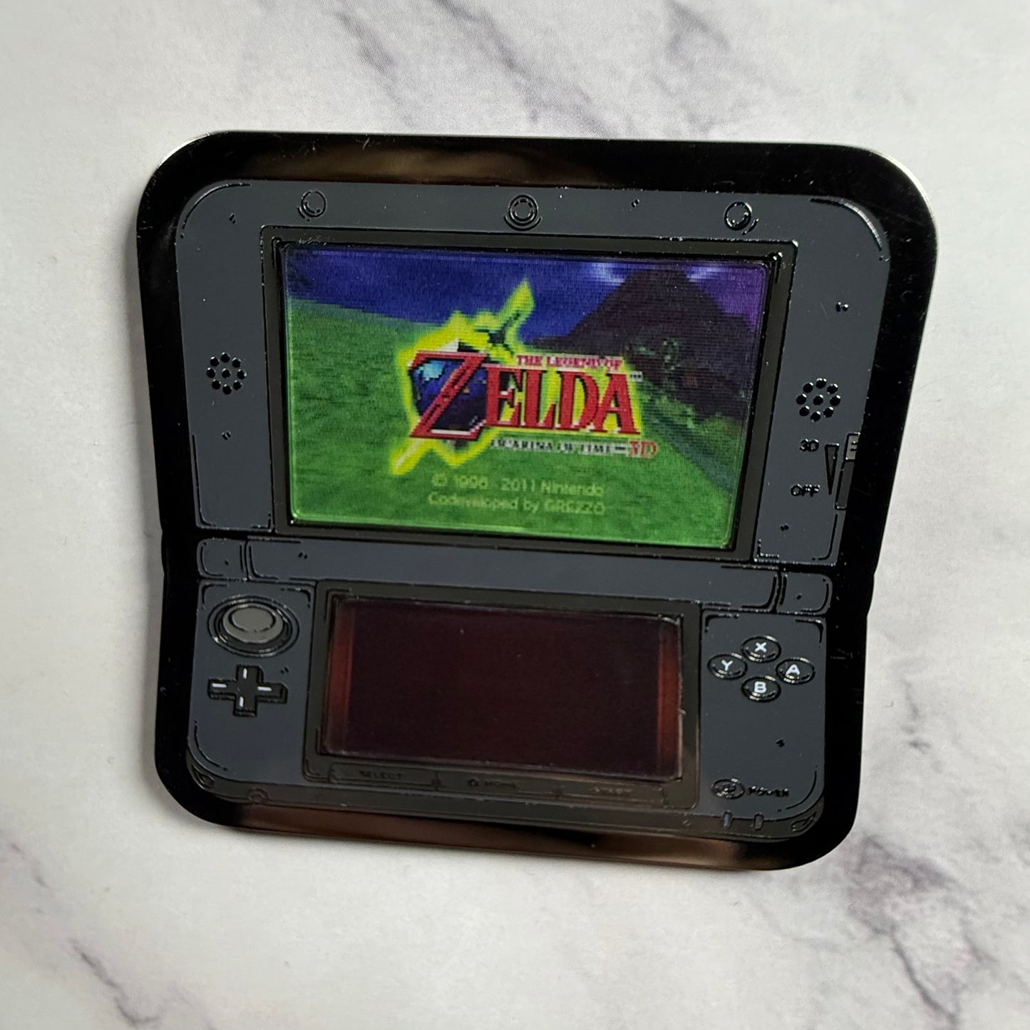 3DS Lenticular Zelda Ocarina Of Time Enamel Pin