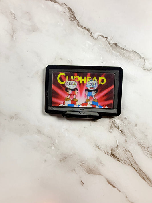 Monitor Lenticular Cuphead Enamel Pin
