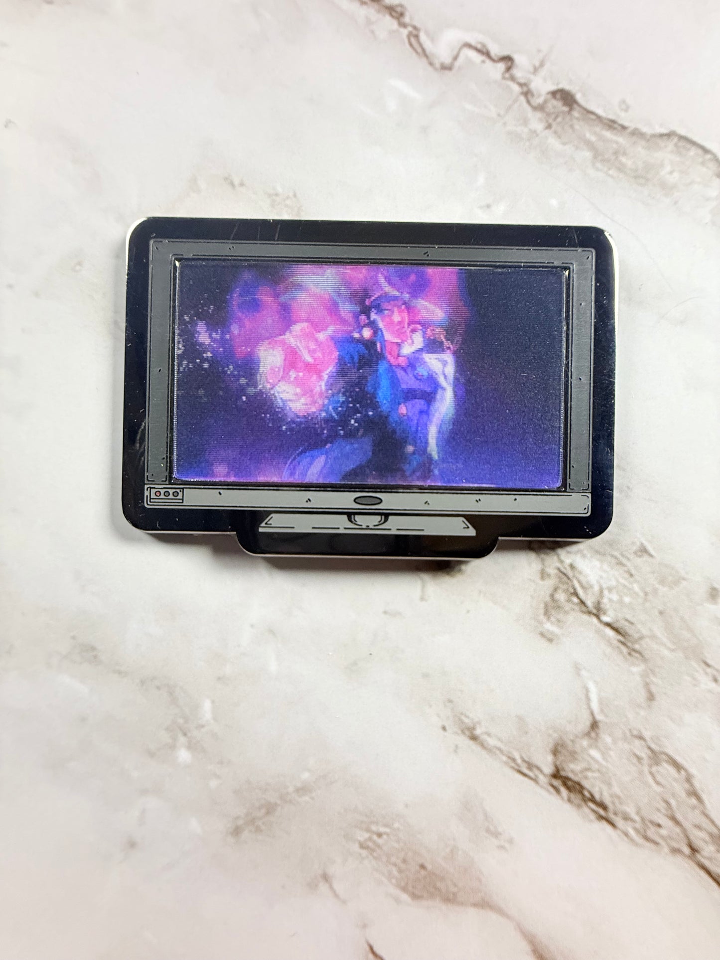 Monitor Lenticular Star Platinum Enamel Pin