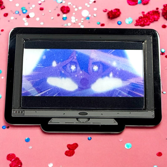 Monitor Lenticular Miku Beam! Enamel Pin