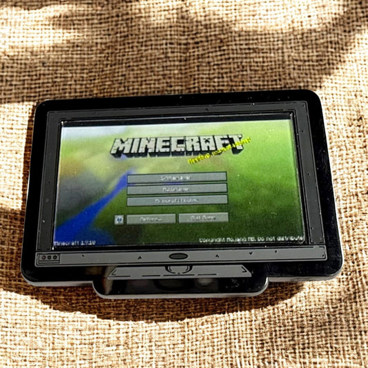 Monitor Lenticular Minecraft Enamel Pin