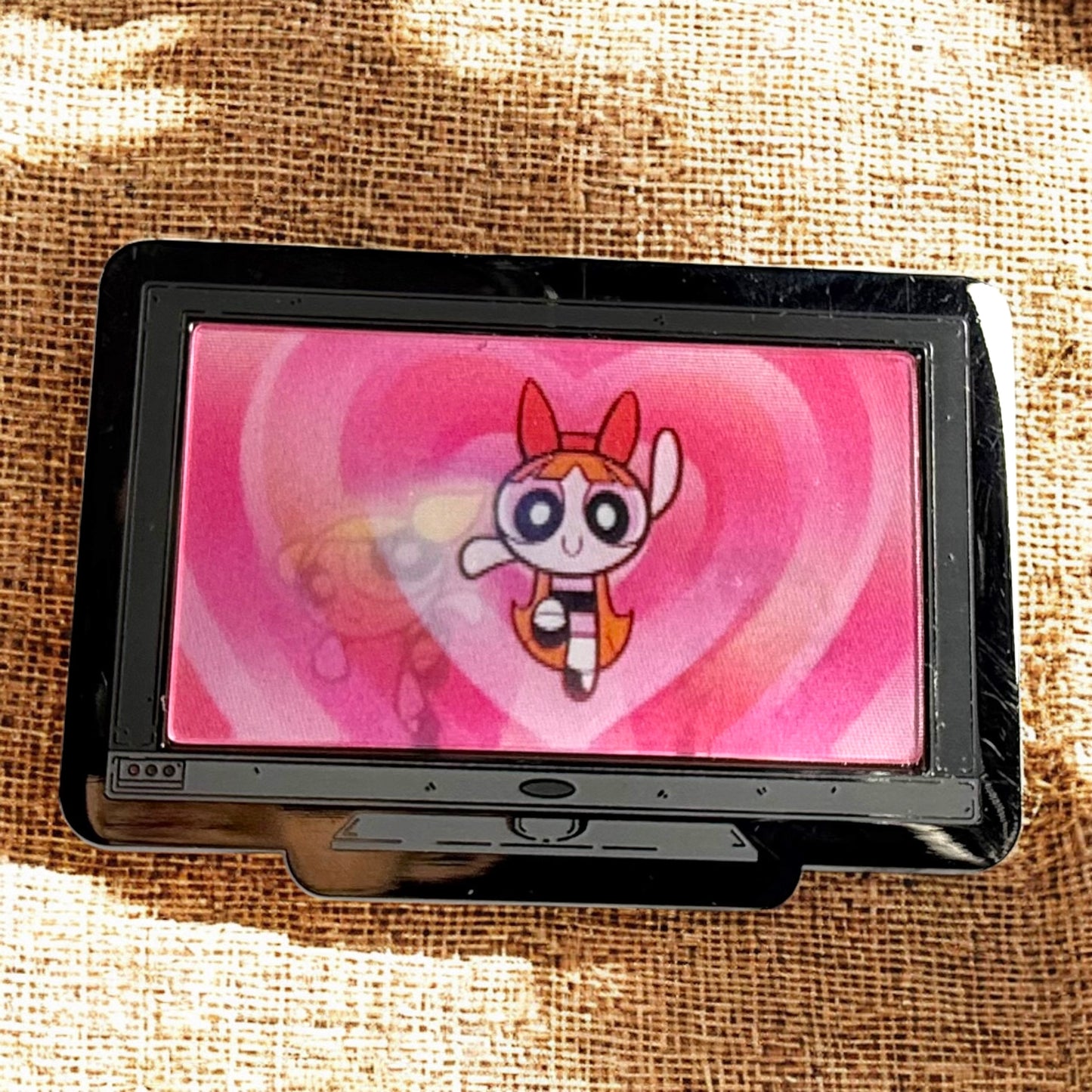Monitor Lenticular Power Puff Girls Enamel Pin