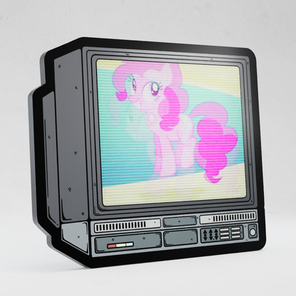 CRTV Lenticular Pinkie Pie Pin