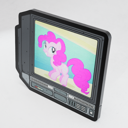 CRTV Lenticular Pinkie Pie Pin