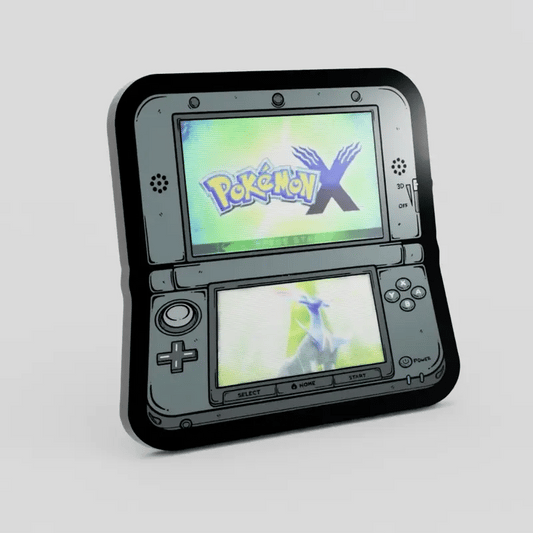 3DS Lenticular X Enamel Pin