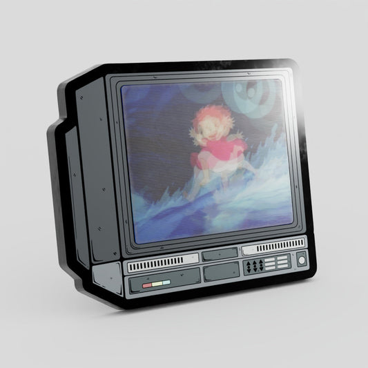 CRTV Lenticular Ponyo Pin