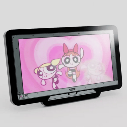 Monitor Lenticular Power Puff Girls Enamel Pin